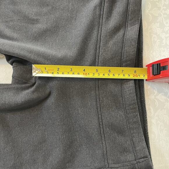 Athleta Small Fleece Lined Thermal Winter Straight Leg Pants Dark Gray - Picture 5 of 11